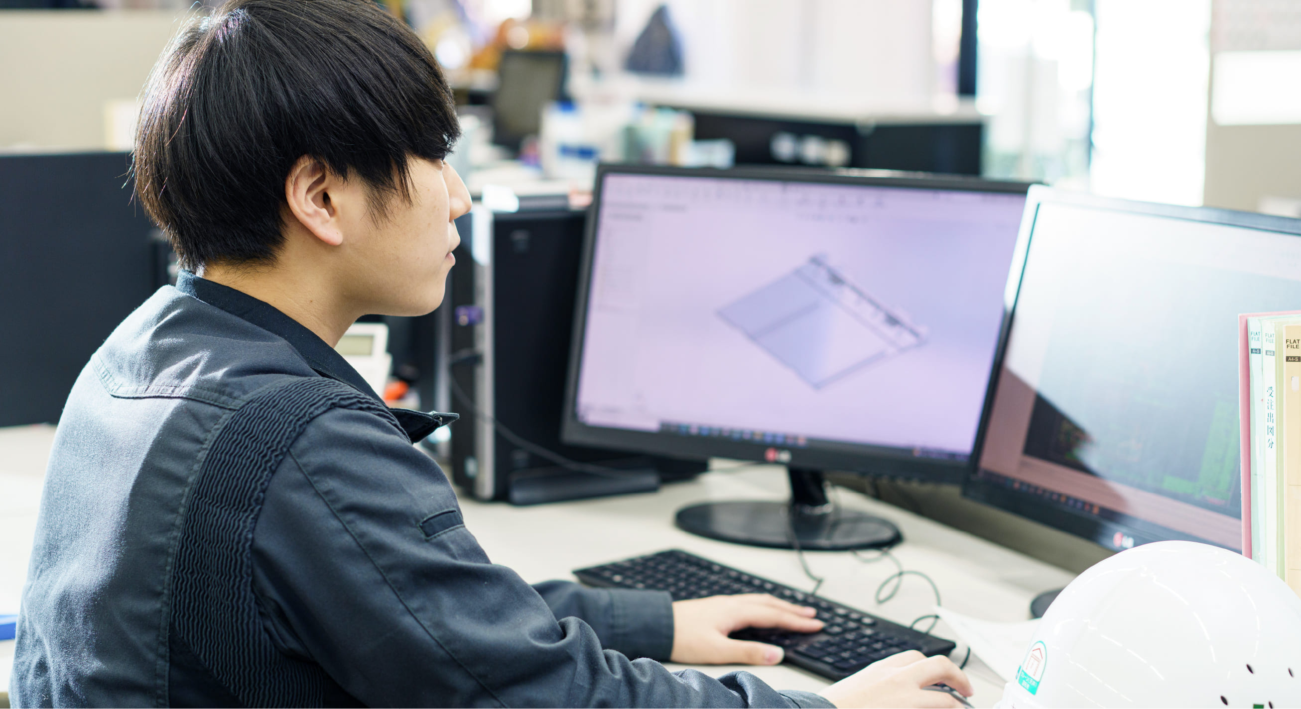 大久保拓真　仕事中の様子