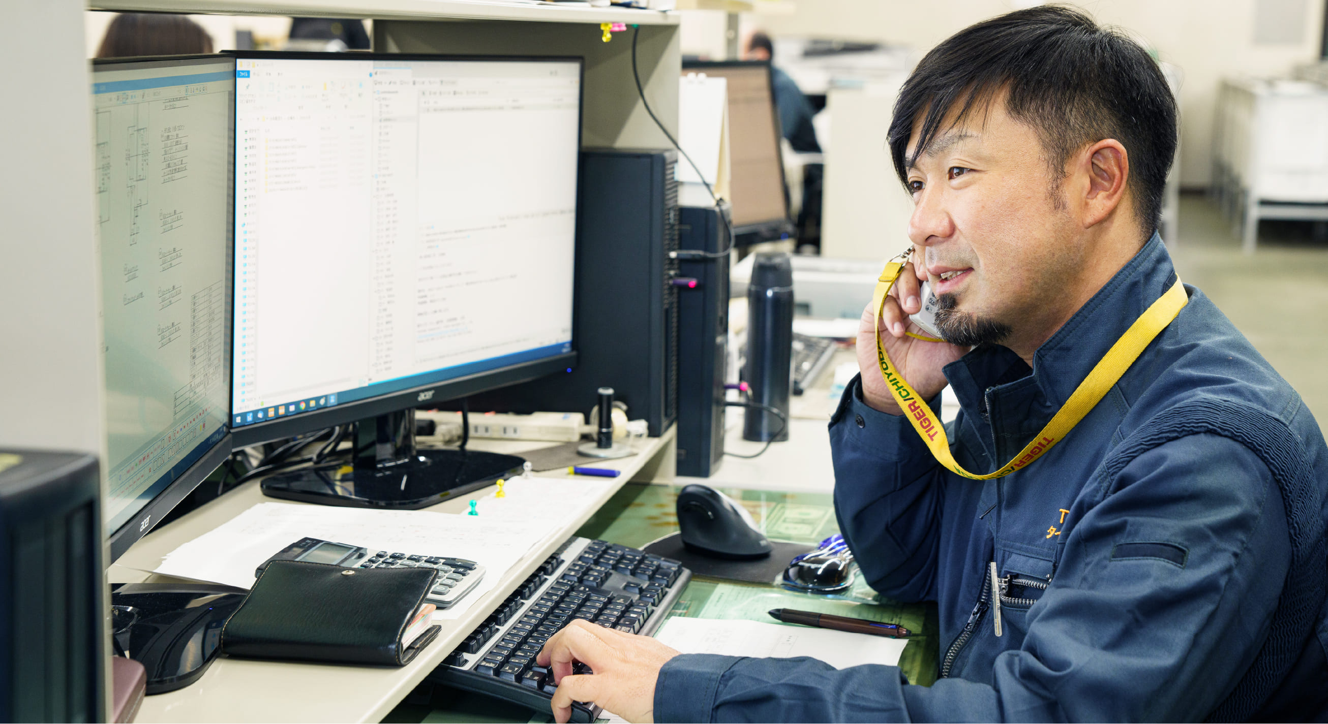 川西 彬巳　仕事中の様子